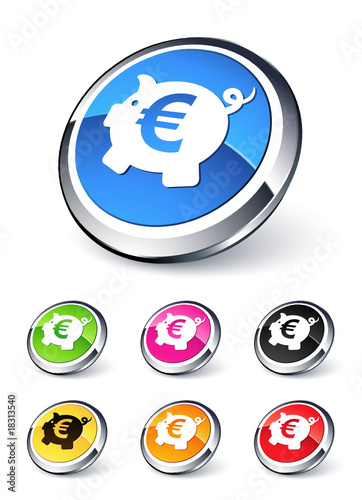 icône tirelire euro