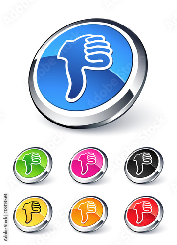 icône pouce baissé