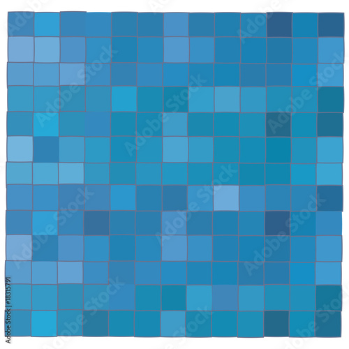 Blue mosaic background