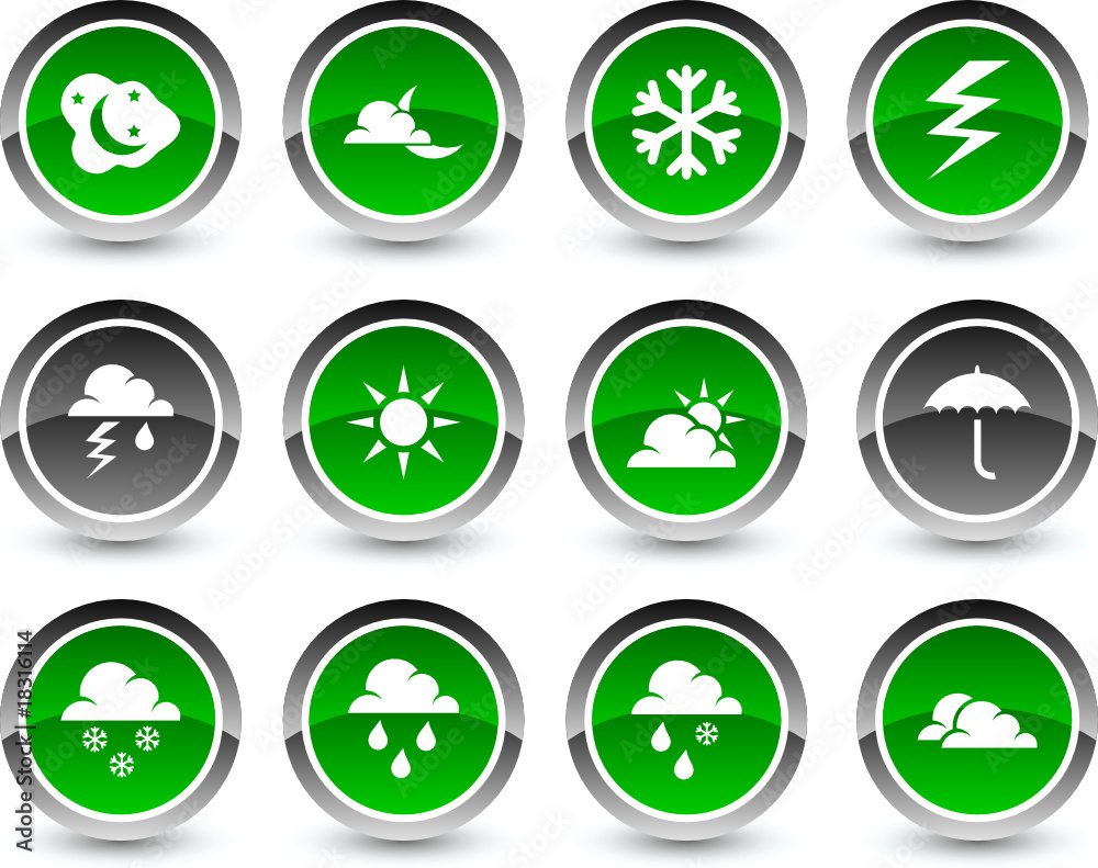 Weather icon set. Vector illustration Weather icon set. Vector illustration