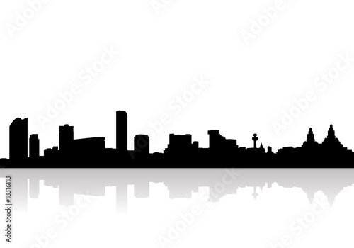 liverpool skyline vector