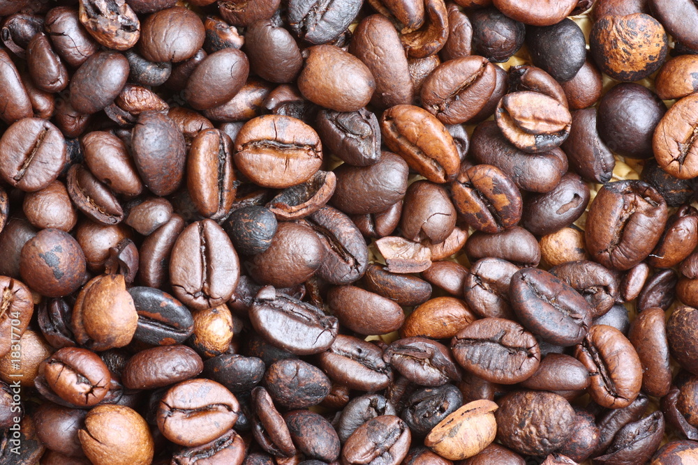 Fototapeta premium coffe beans background
