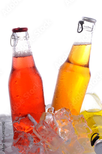 bottles with drink