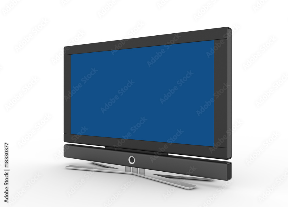 LCD screen TV with blue display LCD screen TV with blue display