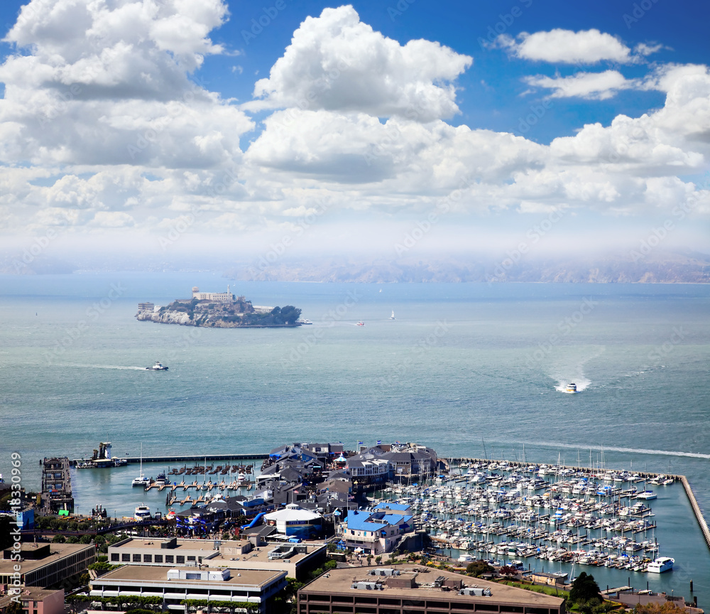 Alcatraz Island and  Pier 39