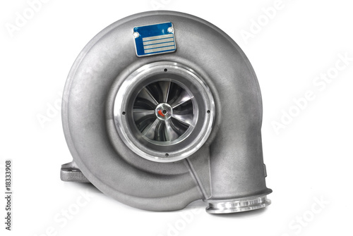 Turbocharger. Isolated on white background.