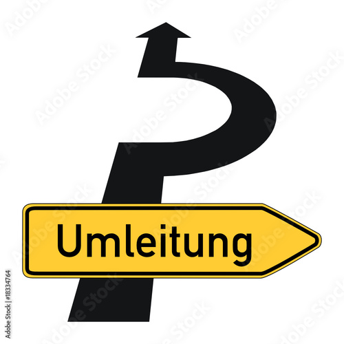 schild und symbol umleitung I