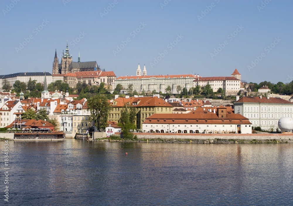cathedral of st. vitus - prague and the river