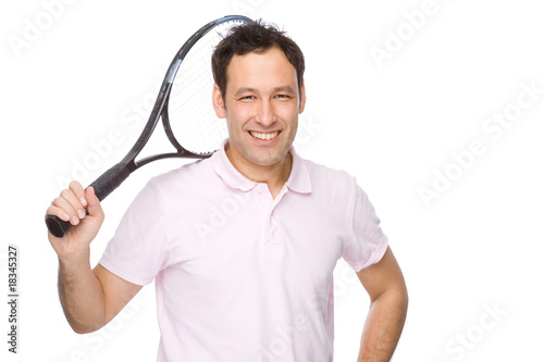 Man with tennis racket © PictureArt