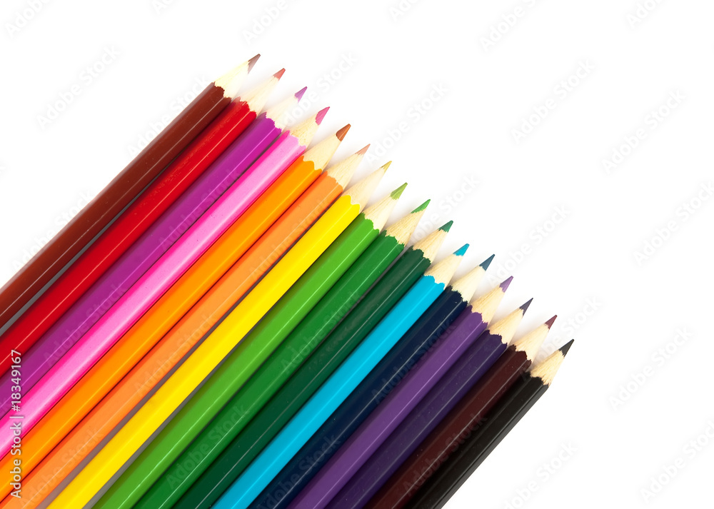 Multicolored pencils Multicolored pencils