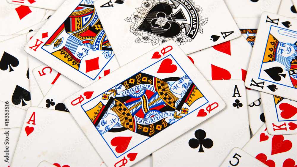Playing cards texture Playing cards texture