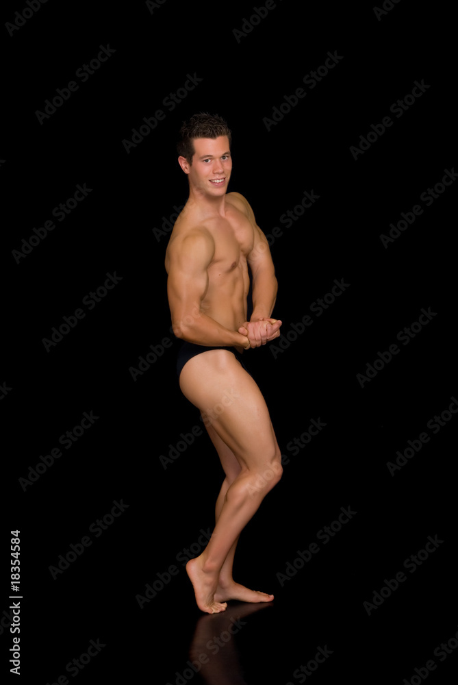 Body Builder, contest pose Body Builder, contest pose