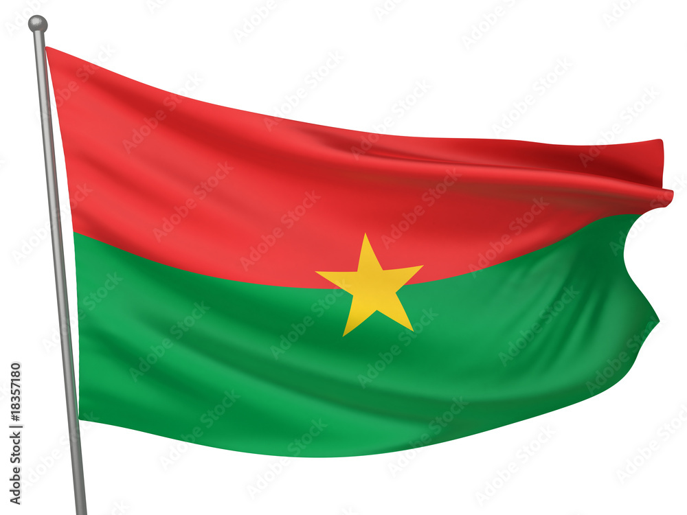 Obraz premium Burkina Faso National Flag