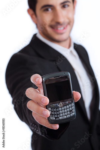 Mobile phone on focus