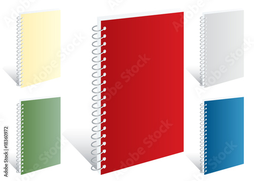 five notebooks