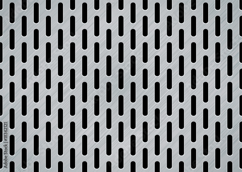 brushed metal oblong