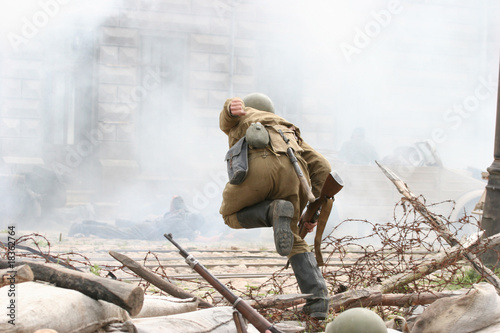 Obraz na plátně Battle incident