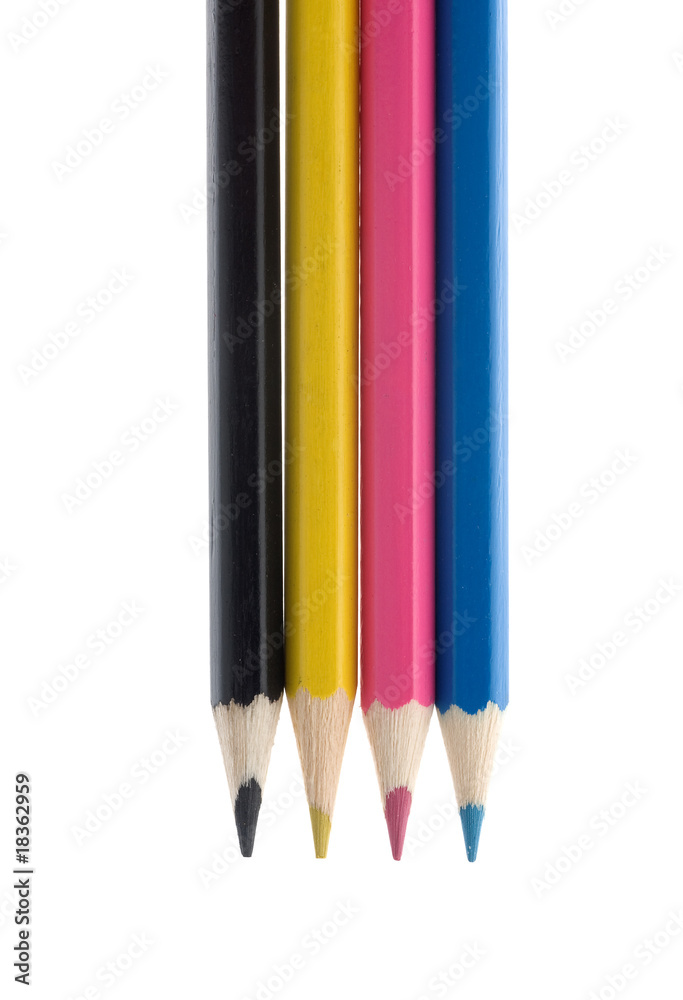 CMYK color pencils CMYK color pencils