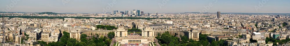 Panorama of Paris from the Eiffel Tower