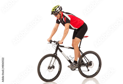 biker on mountainbike
