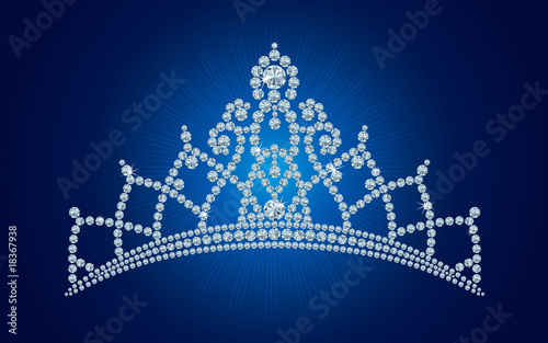 Diamond tiara / vector illustrations photo