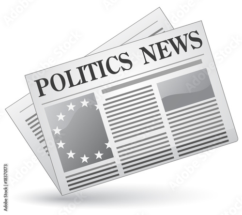 Politics news. Vector illustration.