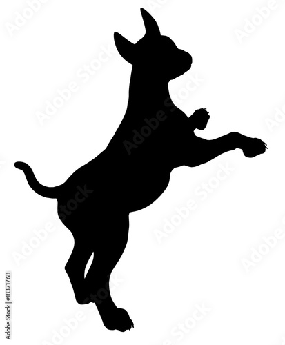 Puppy Dog Illustration Silhouette
