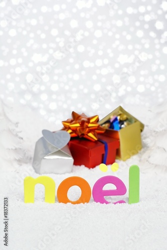 décor enneigé de Noel