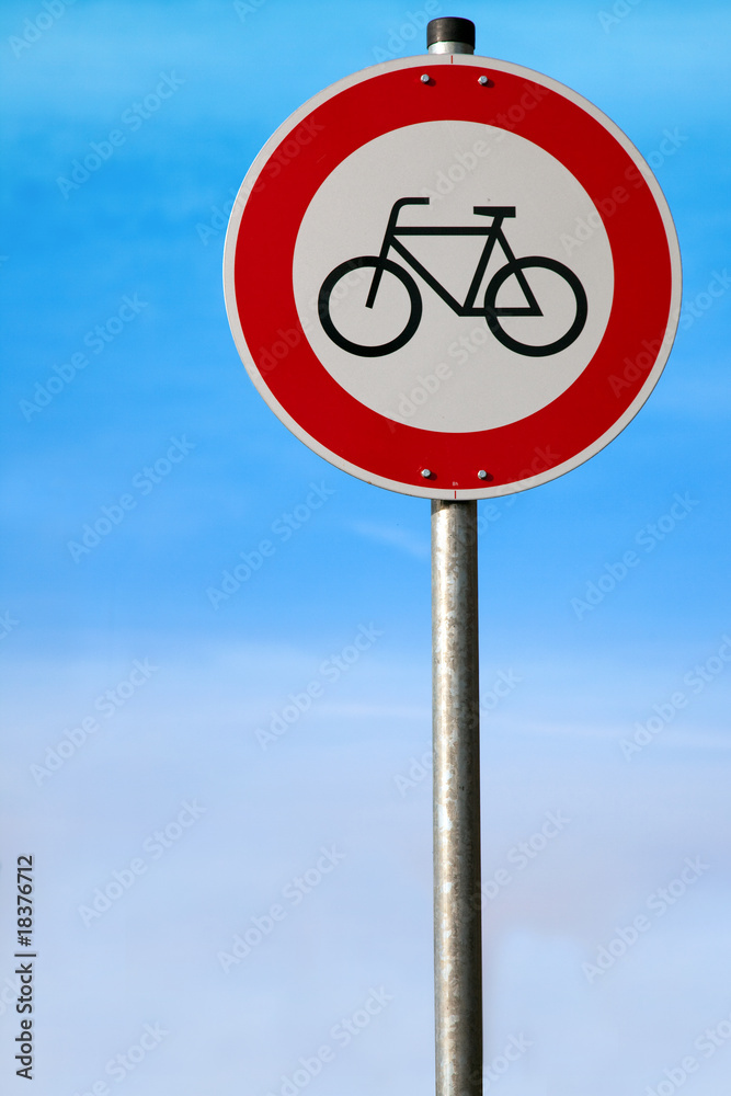 Für Radfahrer verboten