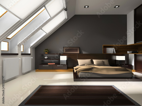 Interior to bedrooms