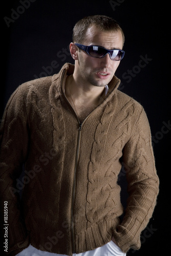 Young man wearing sunglasse