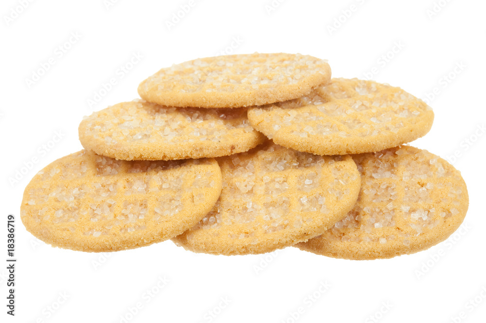 sugar waffles isolated sugar waffles isolated