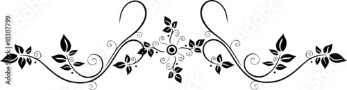 floral design element, Blätter, Blumen, Blüten, Ranke