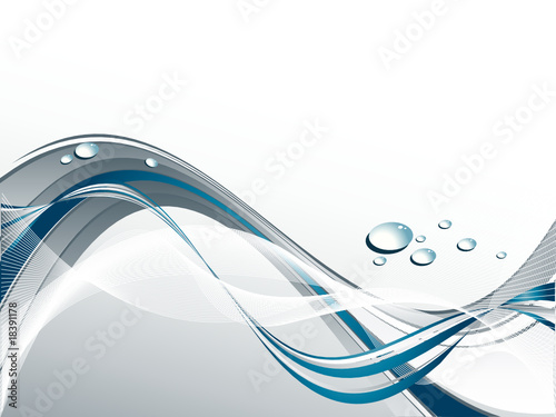 abstract vector background with water drops and copy space