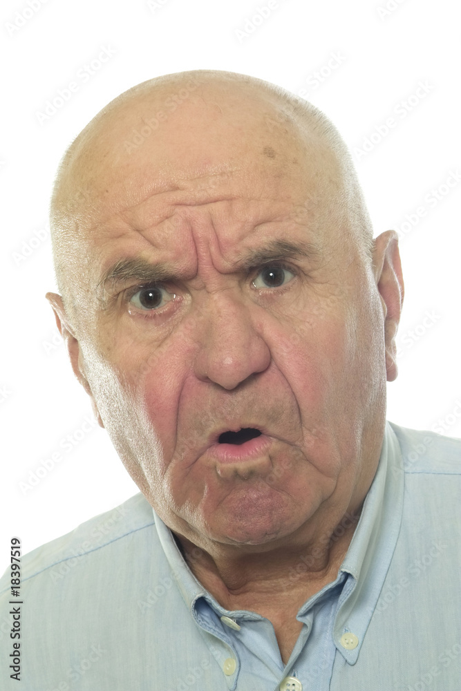 Obraz premium Senior erstaunt