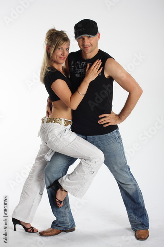 couple dancing salsa