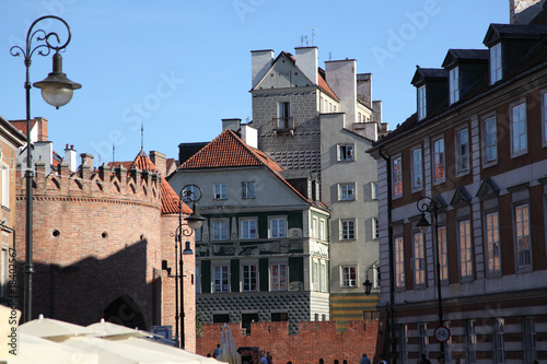 Obraz na płótnie Warsaw Old Town w salonie
