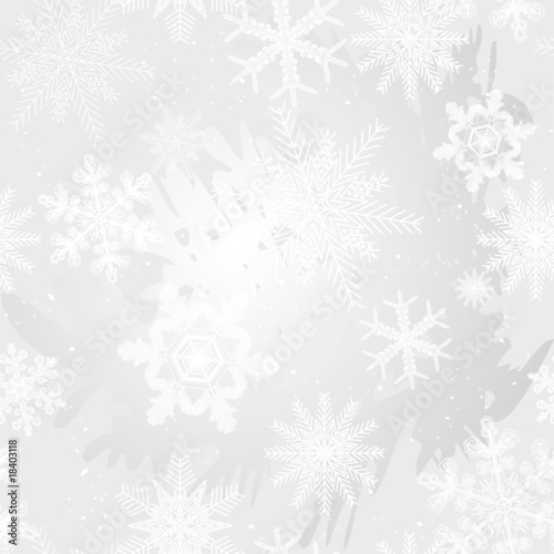 Gray snowflakes seamless texture
