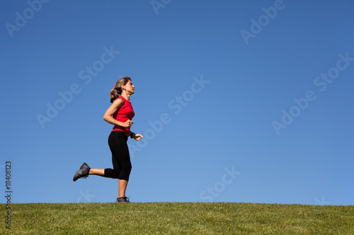 woman running