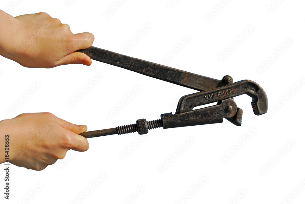 Obraz premium womanish hand holds a toy cottage