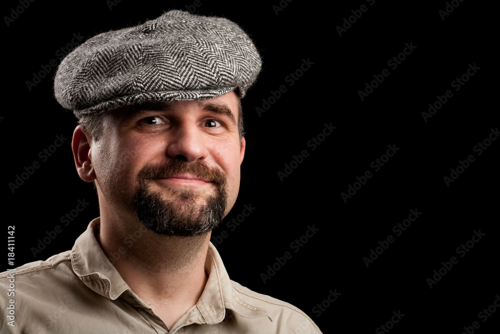 Young man with hat Young man with hat