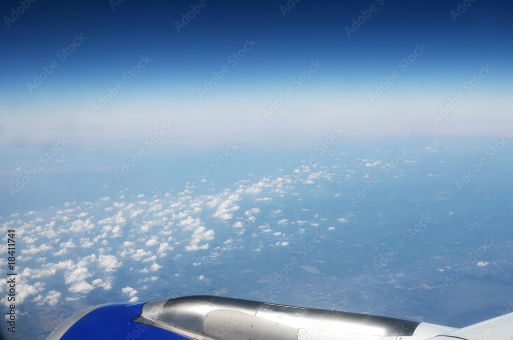 Fototapeta premium über den Wolken