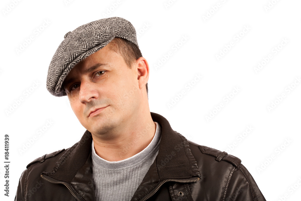 Trendy young man with hat Trendy young man with hat