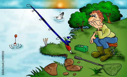 Billede på lærred Angler Posenkieken @ zavadil.eu