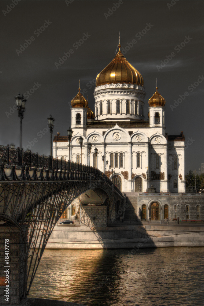 The temple of Jesus Christ in Moscow