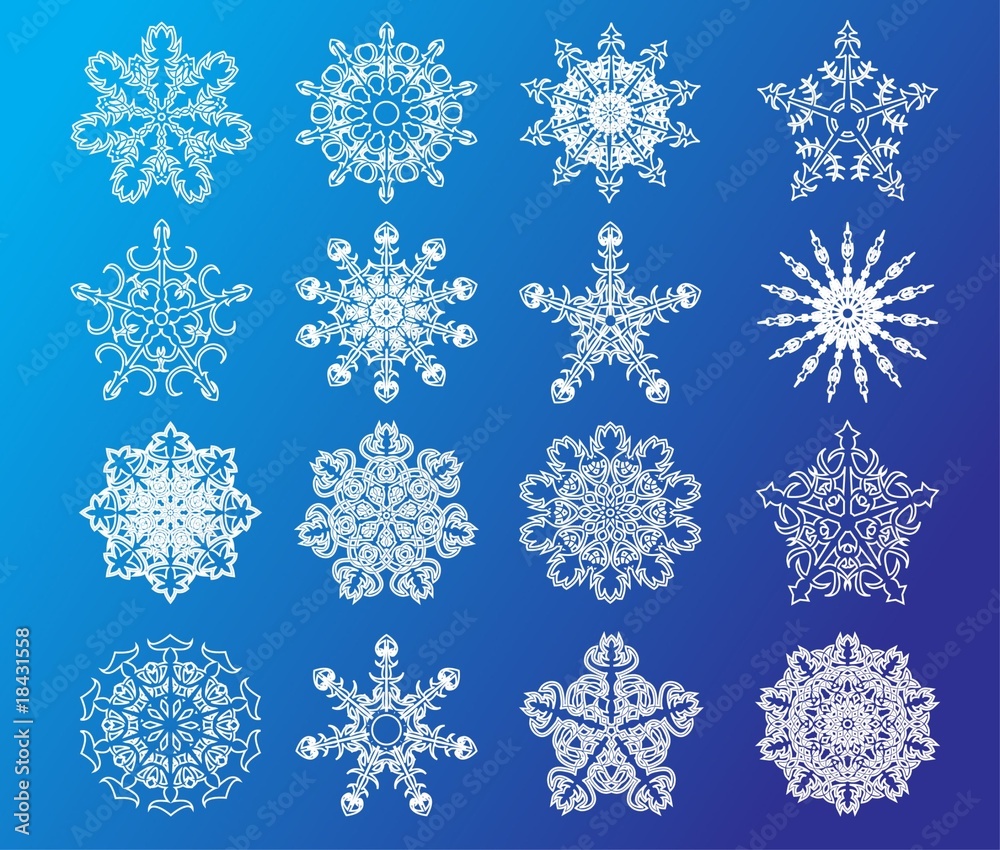snowflake icon set