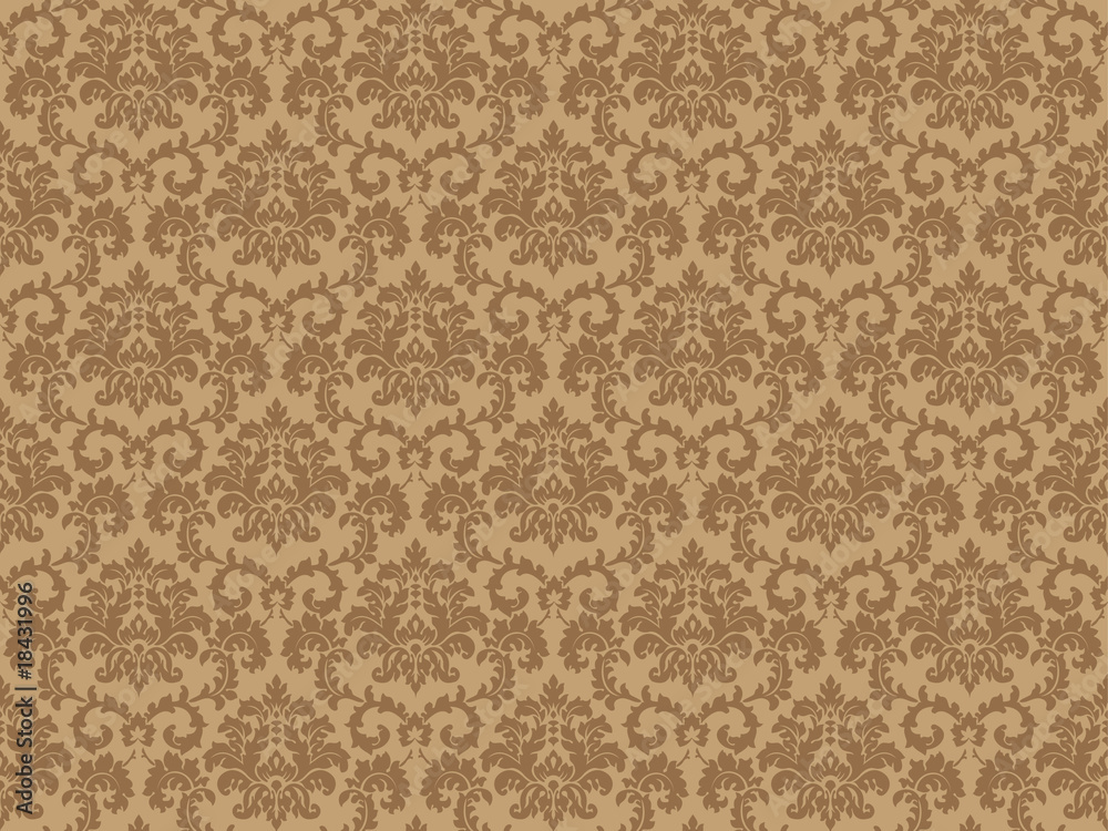 Seamless Damask wallpaper