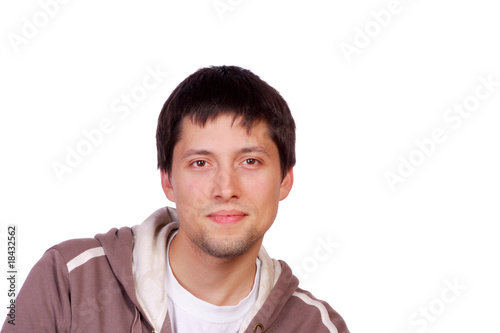 happy young casual man portrait