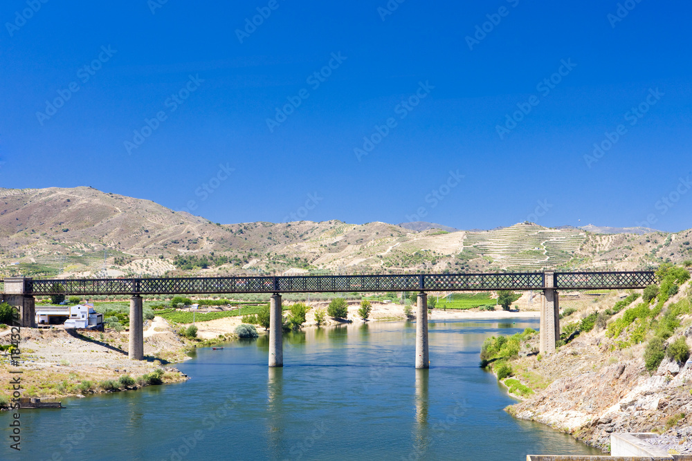 railway viaduct in Pocinho, Douro Valley, Portugal