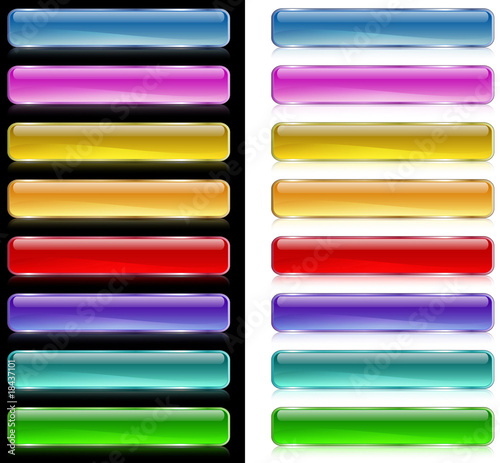 The set of web shiny buttons